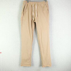 Marine Layer Sweatpants Mens Medium Beige Brown Slim Fit Heavyweight Cotton